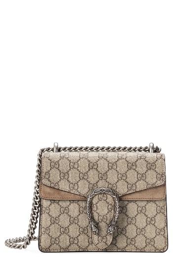 Gucci Mini Dionysus Gg Supreme Shoulder Bag - Beige