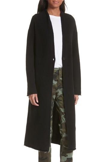 Women's Nili Lotan Clarissa Cashmere Cardigan, Size - Black