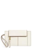 Women's Hobo Pivot Continental Leather Wallet - White