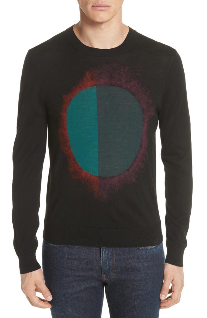 Men's Ps Paul Smith Circle Merino Wool Blend Sweater
