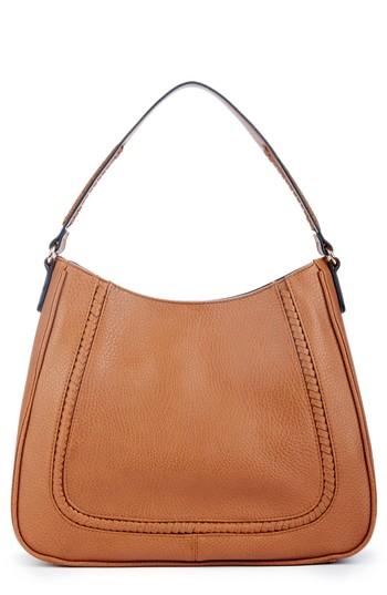 Sole Society Sarafina Faux Leather Shoulder Bag - Brown