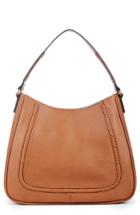 Sole Society Sarafina Faux Leather Shoulder Bag - Brown
