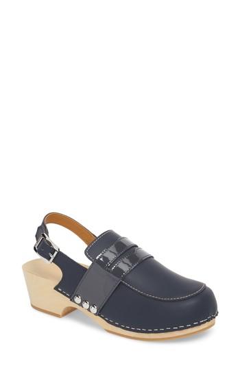 Women's Hunter Refined Penny Loafer Clog M - Blue