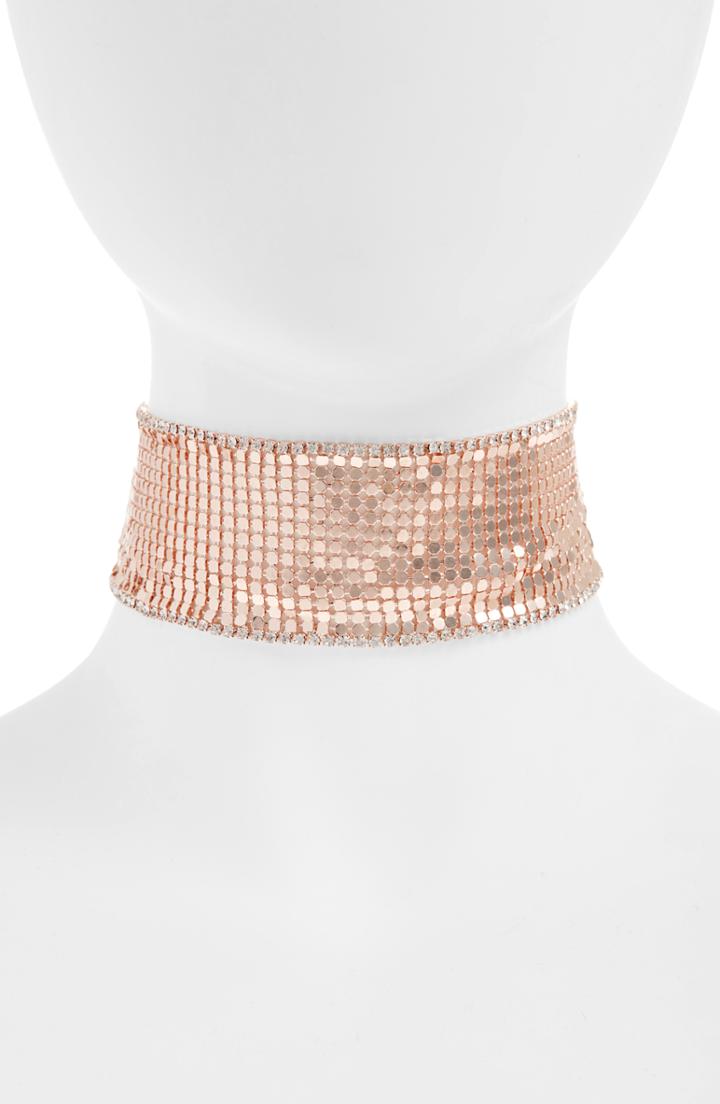 Women's Leith Crystal Chain Mail Choker