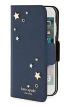 Kate Spade New York Star Applique Iphone 7/8 & 7/8 Folio Case - Blue