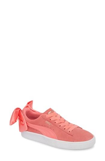 Women's Puma Bow Sneaker .5 M - Pink