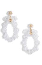 Women's Simone Rocha Bow Circle Beaded Drop Earrings
