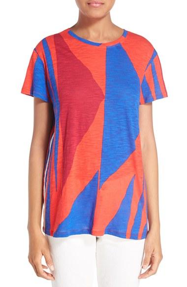 Women's Proenza Schouler Tie Back Baggy Tissue Jersey Tee - Red