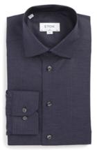 Men's Eton Slim Fit Medallion Print Dress Shirt .5 - Blue