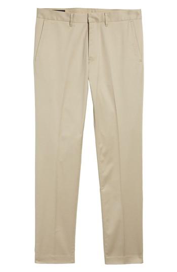 Men's Nordstrom Men's Shop Slim Fit Non-iron Chinos X 30 - Brown