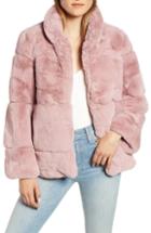 Women's Apparis Sarah Faux Fur Coat - Pink