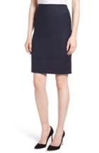 Women's Boss Vibena Wool Suit Skirt - Blue