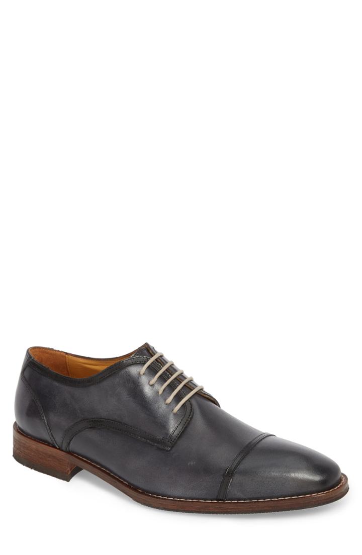Men's Ron White Eugene Cap Toe Derby .5 Eu - Blue
