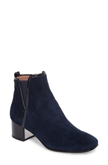 Women's Donald J Pliner 'cayto' Croc Embossed Chelsea Boot .5 M - Blue