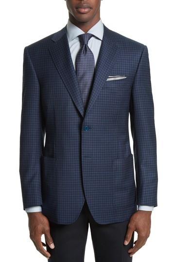 Men's Canali Siena Classic Fit Check Wool Sport Coat