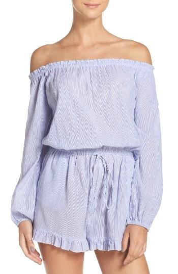 Women's Muche Et Muchette Off The Shoulder Cover-up Romper - Blue