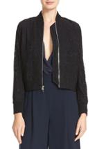 Women's Diane Von Furstenberg Kennadie Lace Bomber Jacket