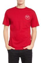 Men's Brixton Wheeler Ii Logo Graphic T-shirt - Red