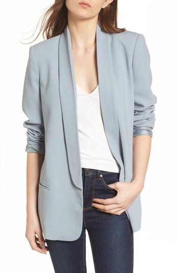 Women's Mural Slouchy Boyfriend Blazer - Blue