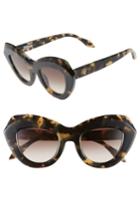 Women's Valley De La Luna 46mm Gradient Cat Eye Sunglasses - Indio Tortoise/ Brown Gradient