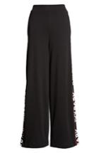 Women's Ivy Park Flatknit Wide Leg Trousers - Black