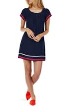 Women's Michael Stars Rickrack Trim Peasant Dress - Blue