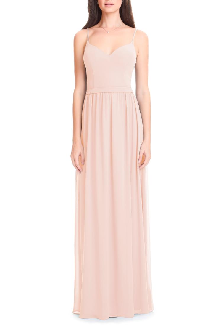 Women's Levkoff Chiffon Gown W (similar To 16w) - Pink