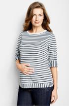Women's Maternal America 'sailor' Maternity Top
