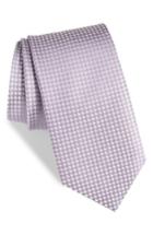 Men's The Tie Bar Be Married Check Silk Tie, Size X-long X-long - Purple