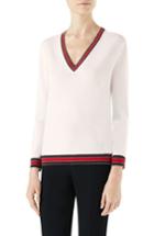 Women's Gucci Merino Wool Sweater - White