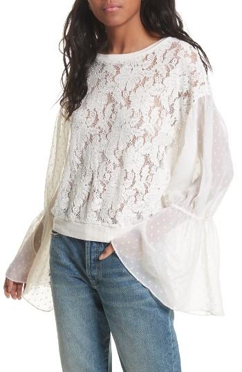 Women's Free People Something Like Love Top - Ivory