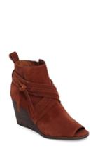 Women's Lucky Brand Udom Wedge Bootie .5 M - Brown