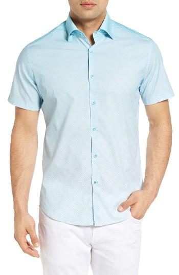 Men's Stone Rose Gradient Diamond Sport Shirt