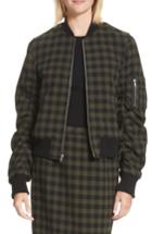 Women's A.l.c. Andrew Wool Bomber Jacket - Green