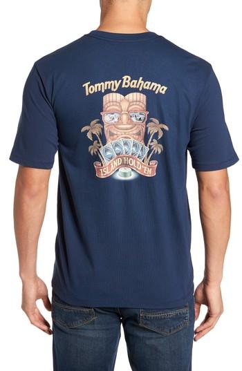 Men's Tommy Bahama Island Hold 'em Graphic T-shirt, Size - Blue