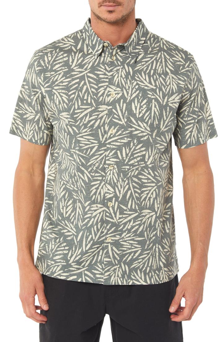 Men's Jack O'neill Palms Away Fit Sport Shirt, Size Medium - Blue