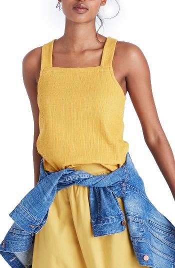Women's Madewell Apron Crosshatch Tank