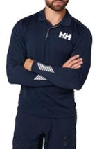 Men's Helly Hansen Hh Lifa Active Light Long Sleeve Polo Shirt - Blue