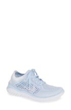 Women's Nike Free Rn Flyknit 2018 Running Shoe .5 M - Blue