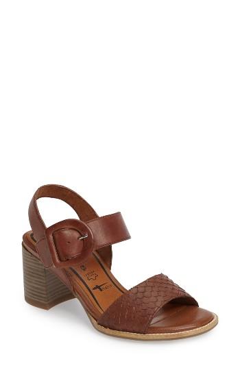 Women's Tamaris Danni Block Heel Sandal Eu - Brown