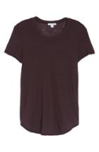 Women's James Perse Sheer Slub Crewneck Tee - Purple