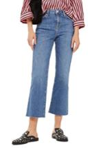 Women's Topshop Dree Crop Flare Jeans X 30 - Blue