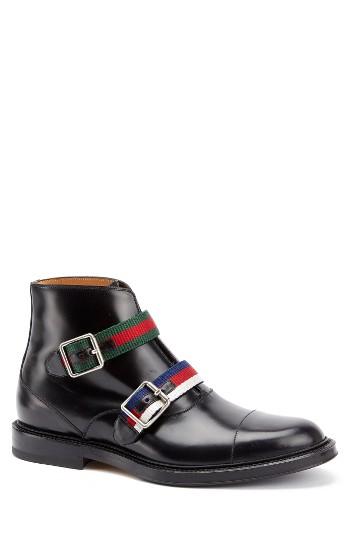 Men's Gucci Beyond Belted Boot Us / 6uk - Black
