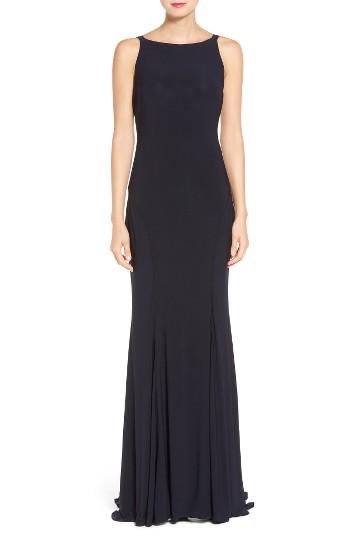 Women's Ieena For Mac Duggal Jersey Gown - Blue