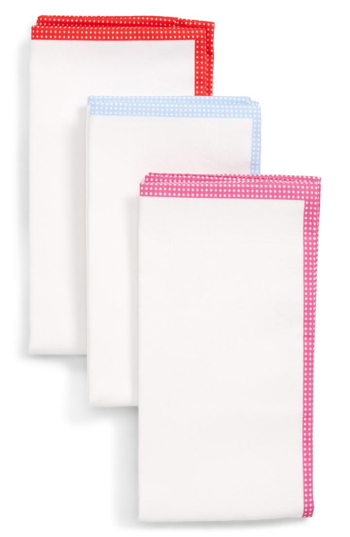 Men's Nordstrom Men's Shop 3-pack Cotton Pocket Squares