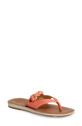 Women's Olukai Kahikolu Flip Flop M - Orange