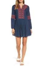 Women's Vineyard Vines Embroidered Pintuck Dress - Blue