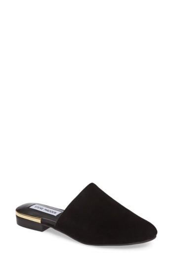 Women's Steve Madden Snapp Mule .5 M - Black