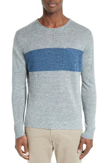 Men's Todd Snyder Colorblock Linen Sweater