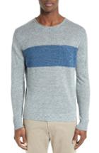 Men's Todd Snyder Colorblock Linen Sweater